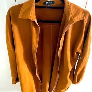 Relaxed Soft-Brushed Suede Cape Coat for Women